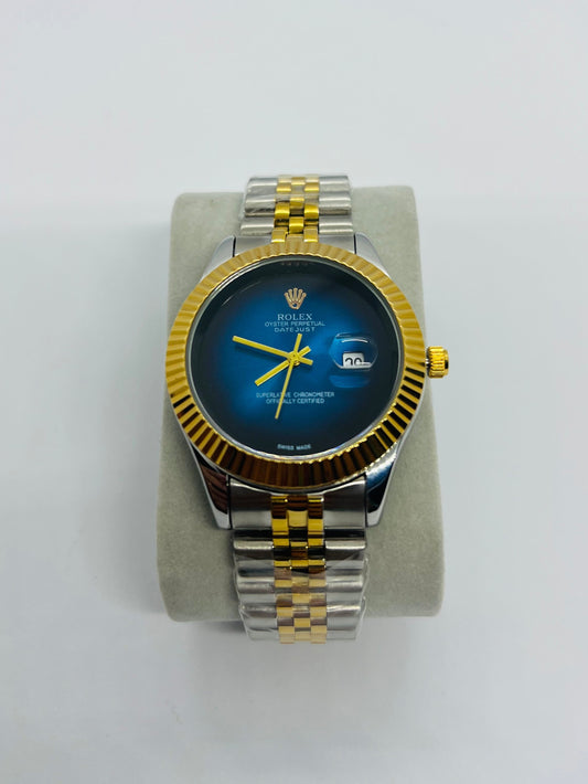 Rolex Datejust Gold and blue nuit