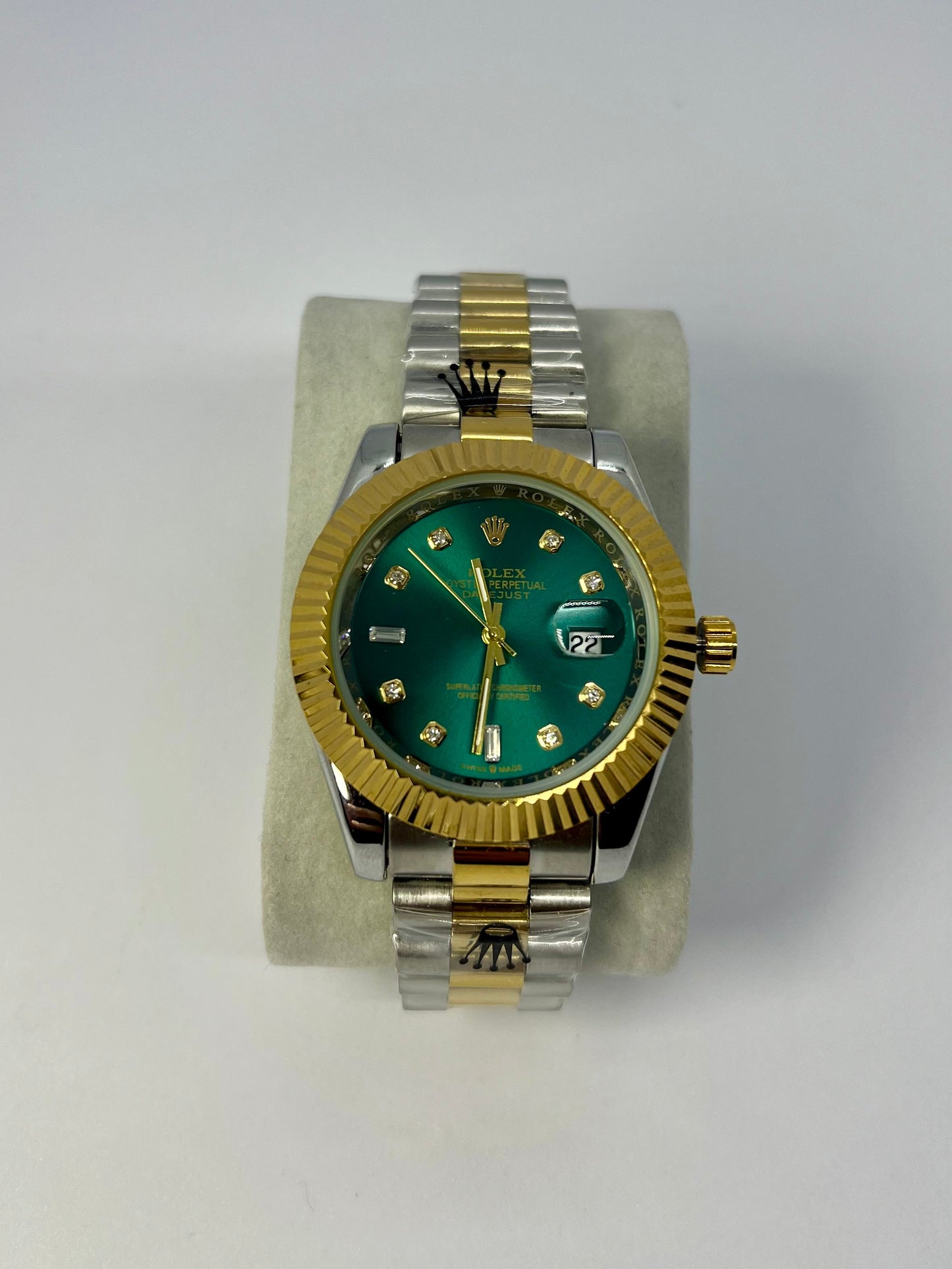 Rolex Datejust Gold and green